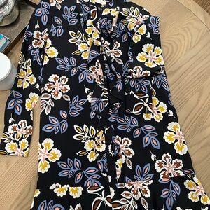 Tory Burch Jane Black Floral Dress